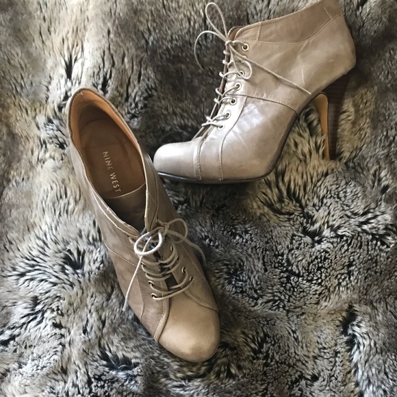 Nine West Stacked Heel Booties - Picture 2 of 8